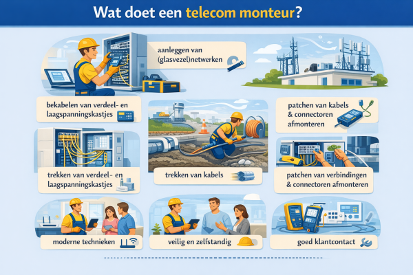 Wat doet een telecom monteur